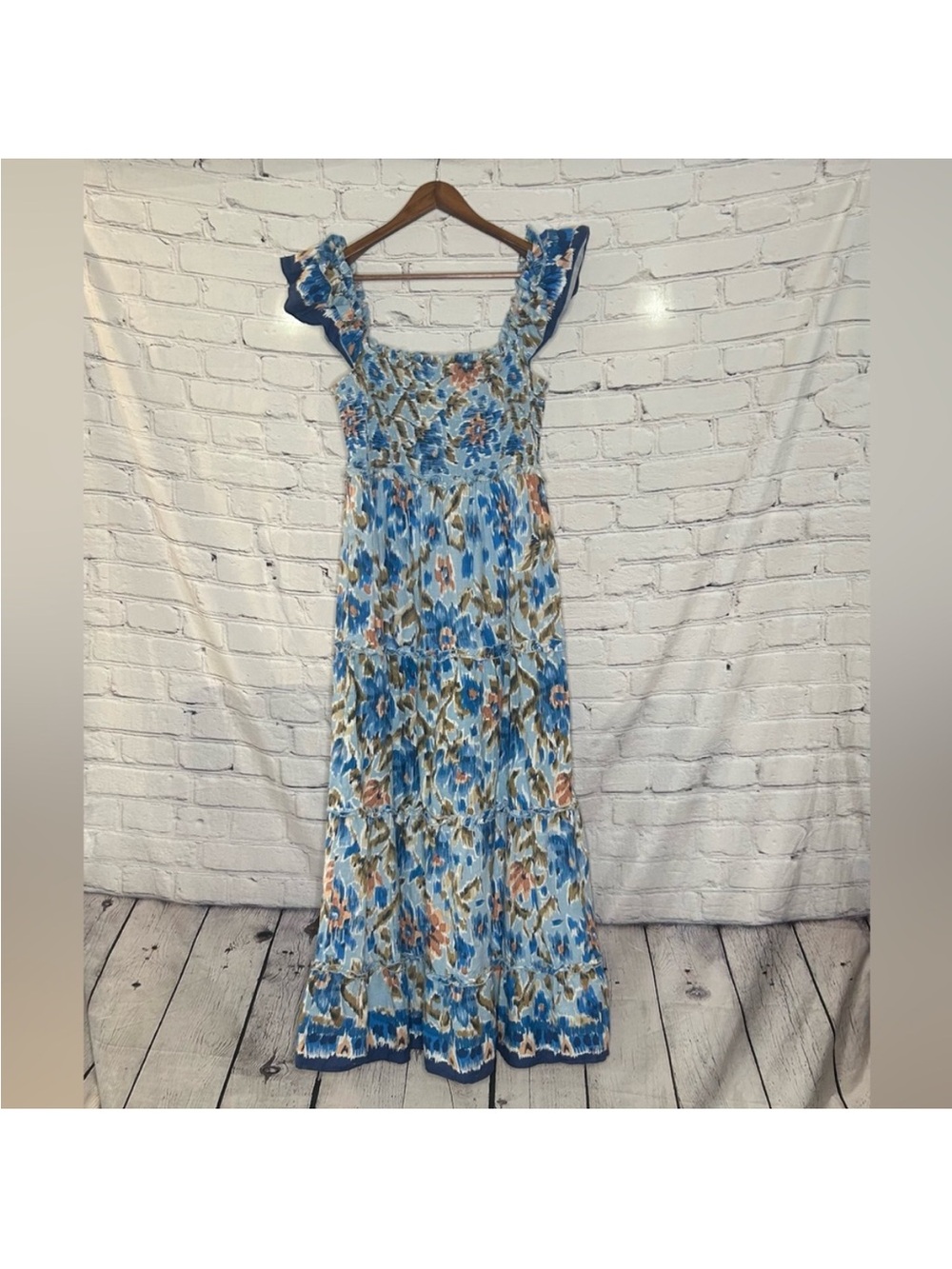 House of Harlow 1960 Blue Floral Maxi Dress